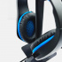 Nayal Audífonos Gamer WB-0004, Alámbrico, 3.5mm, Negro/Azul  2