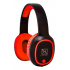 Necnon Audífonos con Micrófono NBH-04 Pro, Bluetooth, Inalámbrico, Rojo/Negro  1