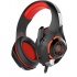 Necnon Audífonos Gamer NBHG-VIPER, Alámbrico, 2.1 Metros, 3.5mm, Negro/Rojo  1