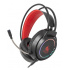 Necnon Audífonos Gamer NBHG-KIMERA, Alámbrico, 2.10 Metros, 3.5mm, Negro/Rojo  1