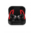 Necnon Audífonos Intrauriculares Deportivos con Micrófono NTWS-SPORT, Inalámbrico, Bluetooth, Negro/Rojo  1