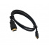 Necnon Cable HDMI Mini Macho - HDMI Macho, 1.5 Metros, Negro