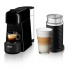 Nespreso Cafetera de Cápsulas Essenza Plus, 1Taza, Negro - Incluye Espumador de Leche  1