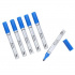 Nextep Marcador Permanente NE-077A, Punta de Cincel, Azul, 6 Piezas  1