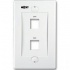 Nexxt Solutions Placa para Pared Doble, RJ-45, 2 Salidas, Blanco  1