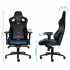 Noblechairs Silla Gamer Epic, hasta 120Kg, Negro/Azul  6