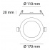 Normagrup Lámpara LED Empotrable Bianca Regulable, Interior, Luz Cálida/Neutra/Fría, 12W, 1125 Lúmenes, para Casa/Comercial - Imagen adicional 3