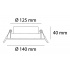 Normagrup Lámpara LED Empotrable Hikaru, Interior, Luz Cálida, 12W, 1180 Lúmenes, para Comercial/Oficina - Imagen adicional 5