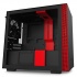 Gabinete NZXT H210i Matte Black Red con Ventana RGB, Mini Tower, Mini-ITX, USB 3.2, sin Fuente, 2 Ventiladores Aer F Instalados, Negro/Rojo  3