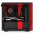 Gabinete NZXT H210i Matte Black Red con Ventana RGB, Mini Tower, Mini-ITX, USB 3.2, sin Fuente, 2 Ventiladores Aer F Instalados, Negro/Rojo  6