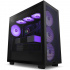 Gabinete NZXT H7 Flow RGB, Midi-Tower, ATX/EATX/Micro-ATX/Mini-ITX, USB 3.0, sin Fuente, 4 Ventiladores Instalados, Negro ― Un poste del front panel está roto; no afecta a su funcionamiento.  1