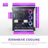 Gabinete NZXT H9 Flow RGB+, Midi-Tower, ATX/EATX/Micro-ATX/Mini-ITX, USB 3.0, sin Fuente, 7 Ventiladores Instalados, Negro  4