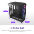 Gabinete NZXT H9 Flow RGB+, Midi-Tower, ATX/EATX/Micro-ATX/Mini-ITX, USB 3.0, sin Fuente, 7 Ventiladores Instalados, Negro  10