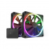 Ventilador NZXT F140 RGB Twin, 2x 140mm, 1800RPM, RGB, Negro   1