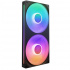 Ventilador NZXT F280 RGB Core, 2x 140mm, 2000RPM, RGB, Negro   1