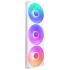 Ventilador NZXT F360 RGB Core, 3x 120mm, 2400RPM, RGB, Blanco   1