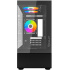Gabinete Ocelot Gaming GLASS EN6, Micro-Tower, Micro-ATX, USB 2.0/3.0, sin Fuente, 3 Ventiladores Instalados, Negro - Imagen adicional 1