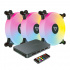 Ventilador Ocelot Gaming OFKIT-2 ARGB, 120mm, 1200RPM, Negro, 3 Piezas - incluye Controlador  6