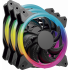Ventilador Ocelot Gaming OGPF01 RGB, 120mm, 1200RPM, Negro - 3 Piezas ― Empaque abierto, producto nuevo.  1