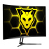 Monitor Gamer Curvo Ocelot Gaming OM-C24 LED 23.6", Full HD, 165Hz, FreeSync, HDMI, Negro  1