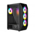 Gabinete Ocelot Gaming POLYGON-E5, Midi-Tower, ATX/Micro-ATX/Mini-ITX, USB 2.0/3.0, sin Fuente, 4 Ventiladores Instalados, Negro  4