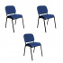 Offiho Silla ECOVISITA, Respaldo acolchado, Azul