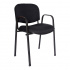 Offiho Silla ISO, Respaldo acolchado, Negro, 1 Pieza