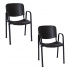 Offiho Silla NOVAISOCB, Respaldo acolchado, Negro
