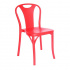 Offiho Silla BISTROTR, Respaldo duro, Rojo
