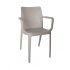 Offiho Silla SOLEIC, Respaldo duro, Beige