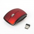 Mouse One Óptico EM-121W, Inalámbrico, USB, 1000DPI, Negro/Rojo  1