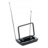One For All Antena para Televisión SV 9015, para Interiores, DAB/DAB+/FM/UHF/VHF, Negro  1