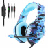 Onikuma Audífonos Gamer K1, Alámbrico, 2.2 Metro, 3.5mm, Camuflaje Azul  2