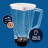Oster Licuadora BLSTKAPWPB, 1.2 Litros, 800W, 2 Velocidades, Blanco - Imagen adicional 6