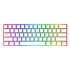 Teclado Gamer Otras K530W LED RGB 60%, Teclado Mecánico, Redragon Brown, Alámbrico, USB, Blanco, Español - Imagen adicional 3
