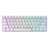 Teclado Gamer Otras K530W LED RGB 60%, Teclado Mecánico, Redragon Brown, Alámbrico, USB, Blanco, Español