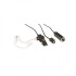 Otto Kit Auricular con Micrófono de Solapa de 3 Cables para Radio V1-10265, Negro, para Kenwood  1