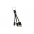 OvalTech Cable de Carga USB A Macho - Micro USB/Lightning Macho, 15cm, Negro, para iPod/iPhone/iPad  1