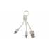 OvalTech Cable de Carga USB A Macho - Micro USB/Lightning Macho, 15cm, Blanco, para iPod/iPhone/iPad  2
