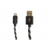OvalTech Cable de Nylon USB Macho - Micro USB Macho, 1 Metro, Negro  1