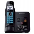 Panasonic Teléfono Inalámbrico DECT con Contestador Digital, Pantalla LCD 1.8'', Negro