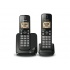 Panasonic Teléfono Inalámbrico DECT KX-TGC352MEB, 2 Auriculares, Altavoz, Negro  1