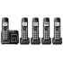 Panasonic Teléfono Inalámbrico DECT KX-TGD535M, 5 Auriculares, Negro