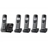 Panasonic Teléfono Inalámbrico DECT KX-TGD535M, 5 Auriculares, Negro - Imagen adicional 1