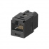 Panduit Jack de Red Cat6a de 8 Posiciones, RJ-45, Negro