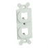 Panduit Placa de Pared CF1062WHY, 2 Puertos, Blanco  1