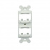 Panduit Marco Trasero para Placas Frontal, 4 Puertos Mini-Com