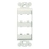 Panduit Marco para Placa Frontal, 4 Puertos Mini-Com, Blanco  1