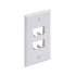 Panduit Placa de Pared Vertical Classic, 4 Puertos, Blanco  1