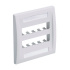 Panduit Placa de Pared Vertical Ejecutiva CFPE10WH-2GY, 10 Puertos, Blanco  1